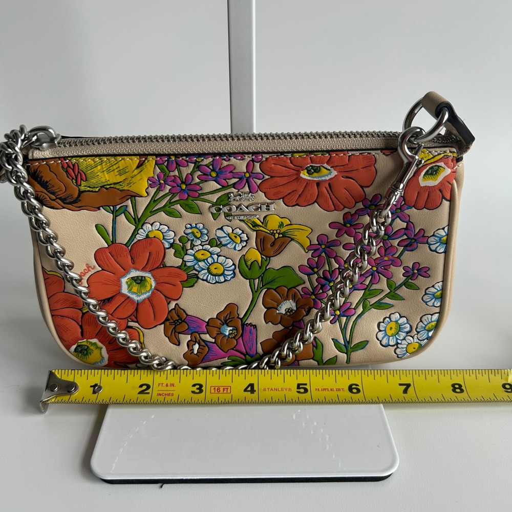 Coach Nolita 19 Shoulder Bag Floral Print Leather CR365 - Picture 7 of 9